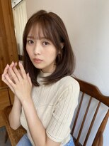 ガーランド (Garland) 大人かわいい小顔レイヤー/ピンクベージュ/顔まわりレイヤー