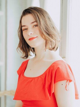 サロン ド ウィズ 西船橋店(Salon de With) 大人ミディ/透明感カラー/オリーブベージュ◎30代40代50代