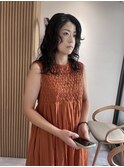 中川　前髪カット顔まわり似合わせ外ハネくびれミディ