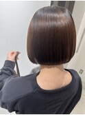 ミニボブで襟足スッキリ