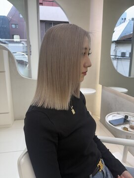 ガガ 心斎橋(GAGA) 韓国/ハイトーンカラー/ワンホンヘア/レイヤーカット/髪質改善