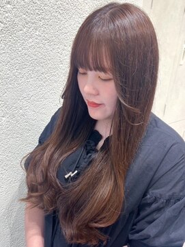 リコラックスビー 中百舌鳥(LICO LUXBE) 前髪あり顔まわりレイヤーロング