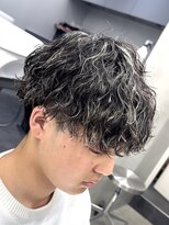 フィフスパーク(fifth PARK)&nbsp;渋谷メンズハイライトメンズメッシュマッシュウルフパーマ