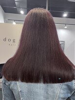 ドッグスター(dog star)&nbsp;秋冬ワインレッド ブリーチ無し 髪質改善 登戸/向ヶ丘遊園