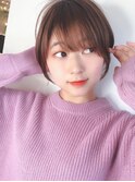 Say.丸みショートレイヤーミルクティーことりベージュ表参道青山