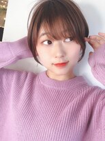 セイドット リー(Say. Ree)&nbsp;Say.丸みショートレイヤーミルクティーことりベージュ表参道青山