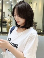 シティ(CITY) 韓国風ボブレイヤー レイヤーボブ 顔まわりレイヤー オリーブ