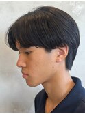 自然な毛流れでラフにキマるセンターパート×ニュアンスパーマ