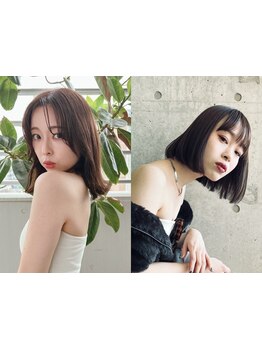 ベーシックから遊びのあるデザインまで◎【骨格×髪質×毛量】を計算されたcutで"小顔Style"に！