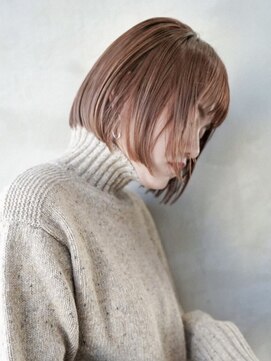 ギークス(GEEKS) 【GEEKS渋谷】レイヤーボブ/ショコラピンク/冬カラー/伸ばしかけ