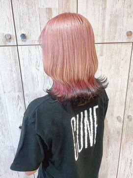 ブリーチ/デザインカラー/ツートンカラー/裾カラー/推しカラー