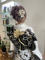 森岡美容室&nbsp;成人式仕様　着付け＆ヘアセット