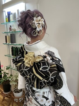 森岡美容室 成人式仕様 着付け&ヘアセット
