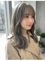 マルレ 布施店(MARLE) グレージュ×韓国レイヤー×顔まわりカット