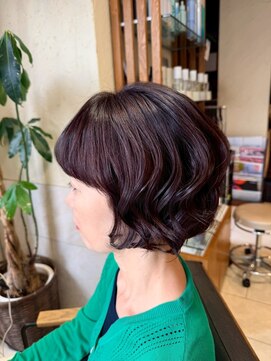 ヘアリゾート粋 ティガ 池袋店(tiga) 透明感こっくりブラウン/ショート/レイヤーカット