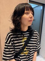 オン キャナルシティ博多前店(on) 【晴音】ミディアムウルフ/ウルフパーマ/30代
