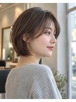 フレイムス ヘアアンドリラックス 大宮東口店(Frames)&nbsp;レイヤーボブ髪型20代30代40代50代前髪あり前髪なし面長丸顔大宮