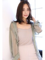 ノンダメージサロン ステラバイボヌール(Stella by Bonheur)&nbsp;シアーグレージュのくびれミディ