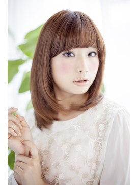 ビューティーアンドケアカロン(Beauty and Care CALON) 【銀座】Beauty&Care CALON/ハニーブラウンのミディアムスタイル