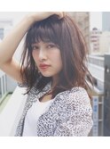 Sungoose &nbsp;フリンジウェーブココアブラウン大人かわいい