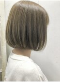 Glowbyface池袋【eriko】肩上ミルクティボブ★ストレート
