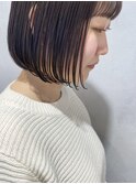 【三ツ井純】ダークカラー ナチュラルボブ 10代20代 大人可愛い