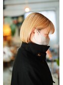 ブロンド_ミニボブハイトーン
