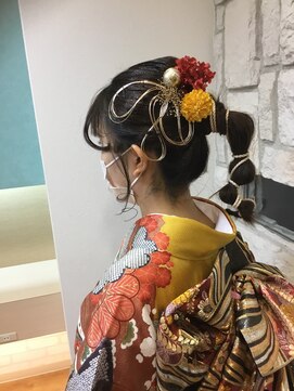 ヘアーアンドメイク アントレイ(HAIR&MAKE) 振袖アップスタイル