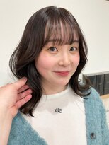 アトレ(attrait)&nbsp;☆*小顔バング 小顔シースルーバング くすみアッシュブラウン*☆