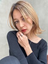 メーヴェ(Mowen) mowen 南堀江 クールショート×ベージュカラー×大人可愛い