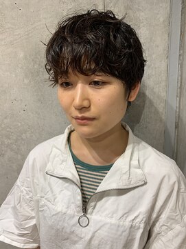 キャンバス 川崎(canvas.) クセ毛風パーマショート/横山/川崎/美髪カラー/髪質改善/艶髪