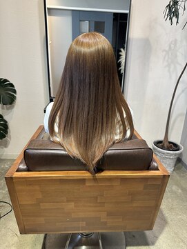 ワ ヘアー(wa-hair) くびれレイヤーエモージュグレージュピンクベージュ×髪質改善★