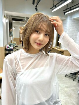 サンドエス 銀座(sand S) レイヤーボブ 大人可愛い20代30代40代似合わせカット