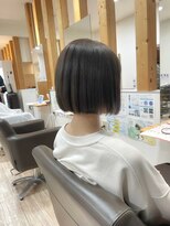 ヘアショップ エヌアンドエー 久喜菖蒲店(hair shop N&A) 大人かわいい前下がりショートボブ/切りっぱなし/丸みボブ