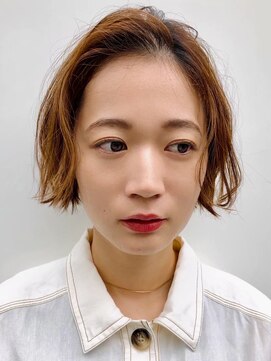 アンドレイ 表参道(andrey) デザインカラー/レイヤーカット/ウェットヘア/オリーブベージュ