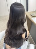 ショコラグレージュブリーチなしダブルカラーレイヤーカット