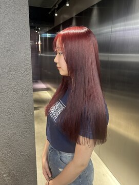 ペレ 栄店(PELE) 前髪/アンブレラカラー/こなれミディ/イメチェン/ウェーブパーマ