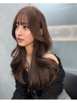 ボタン ハカタ(VOTAN hakata) ◎votan_yuka◎ロングレイヤーカット/暗めカラー/ぱっつん前髪