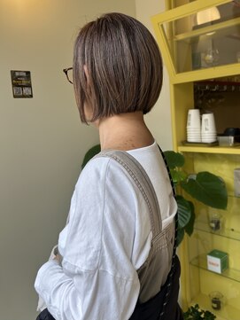 ヒントステーション(HINTSTATION) 〈浅草 半個室〉前下がりボブ/ハイライトカラー