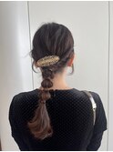 網おろしヘアアレンジ パーティーヘア