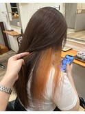 オレンジ!イヤリングカラー