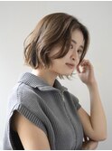 ボブ/パーマボブ/ウェーブボブ/前下がりボブ