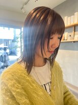 ペレ(pele)&nbsp;顔周りレイヤボブ　イルミナカラー　デザインボブ