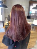 ロング×レッド