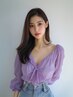 ブリーチなしダブルケアカラー＋髪質改善トリートメント　￥18,000
