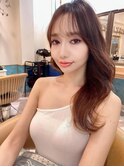 イメチェン外ハネボブ美髪ワイドバングミディアムレイヤーカット