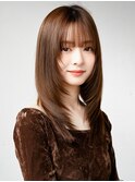 ☆レイヤーカット毛先ワンカールくせ毛風カール薄めバングデジパ