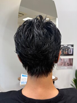 カットサロン ウシジマ(CUT SALON USHIJIMA) 【韓国マッシュセンターパートニュアンスパーマ黒髪ウルフ】