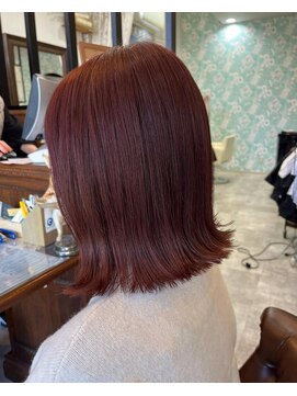 ハグヴィアン(HUG BIEN) ピンクカラー×切りっぱなし