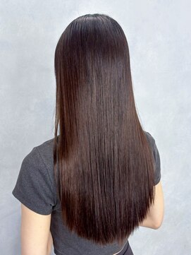 アイティー バイ アルバム 中野店(IT by ALBUM) おくれ毛前髪カットオリーブベージュ韓国ヘアロング_ba558521